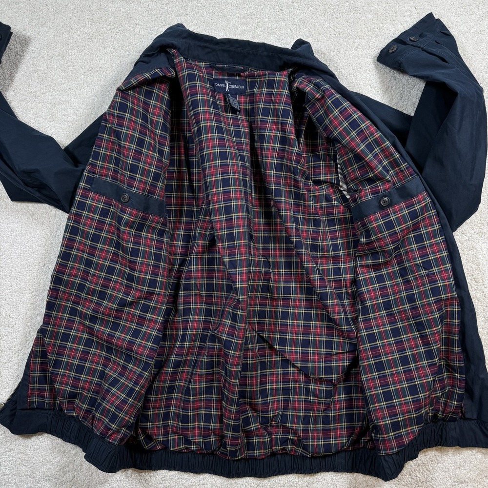 Daniel Cremieux Men's XL Full Zip‎ Plaid Lined Casual Jacket Golf Brushed Twill - Picture 5 of 7